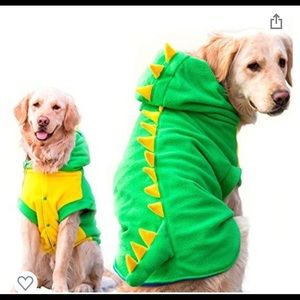 NWOT Dog Dinosaur costume with hood and tail